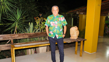 Participando de festividade em Joca Pires